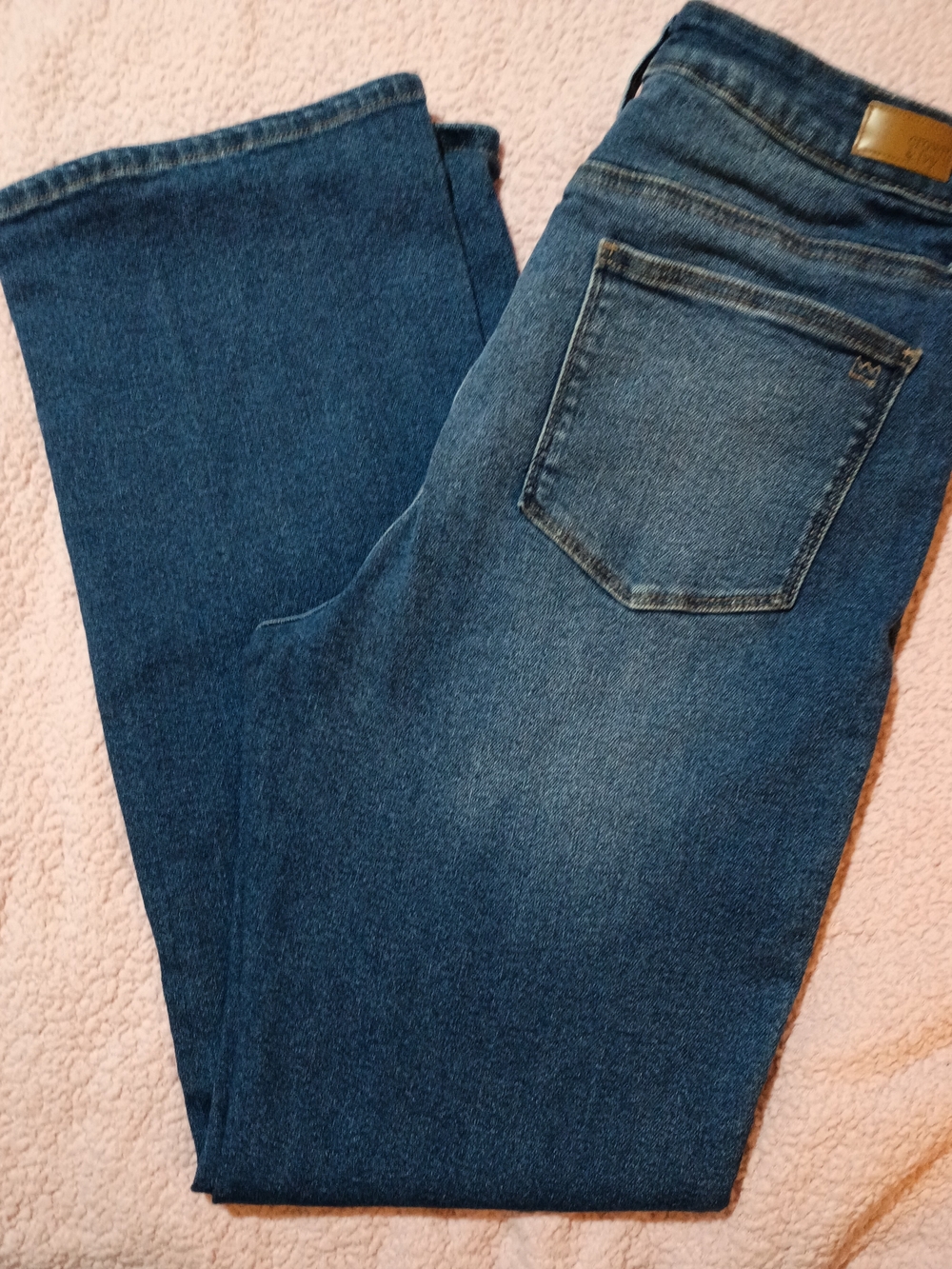 crown & ivy Women's Mid Blue Boot Cut Jeans